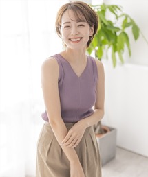 clear | リブニットタンクトップ(タンクトップ)