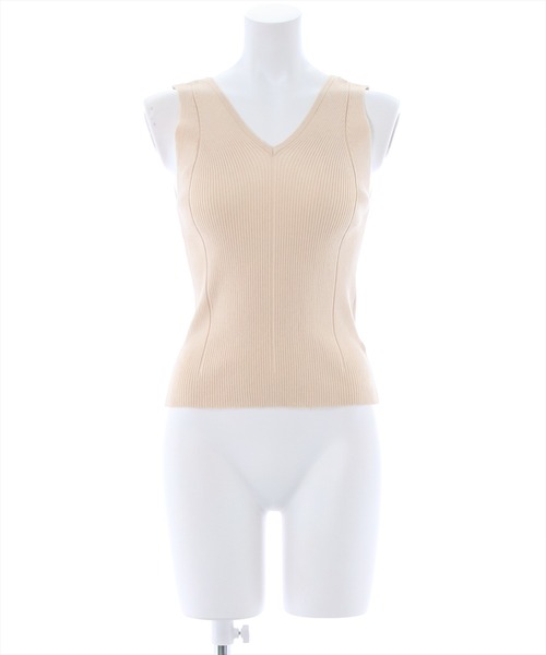 clear（クリア）の「リブニットタンクトップ（タンクトップ・レディース・ブラック/パープル/サンドベージュ/モカ・F）」の8枚目の写真