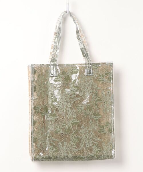 Casselini（キャセリーニ）の「・Casselini　レーストート＊（トートバッグ・レディース・ホワイト/ベージュ/ラベンダー・FREE）」の7枚目の写真