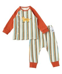 moimoln（モイモルン）の「【ルームウェア】マルチストライプセットアップ（ルームウェア/パジャマ・キッズ）」