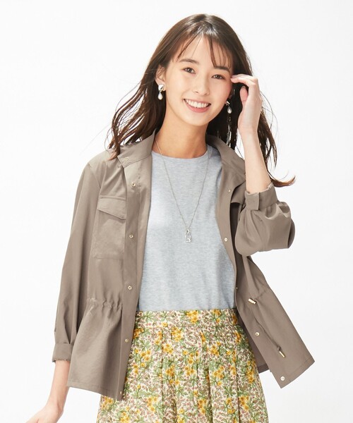 J.PRESS(ジェイプレス)の「【洗える】ソフトタイプライター ジャケット(ブルゾン・レディース・カーキ系/ベージュ系・T13/T15)」の5枚目の写真