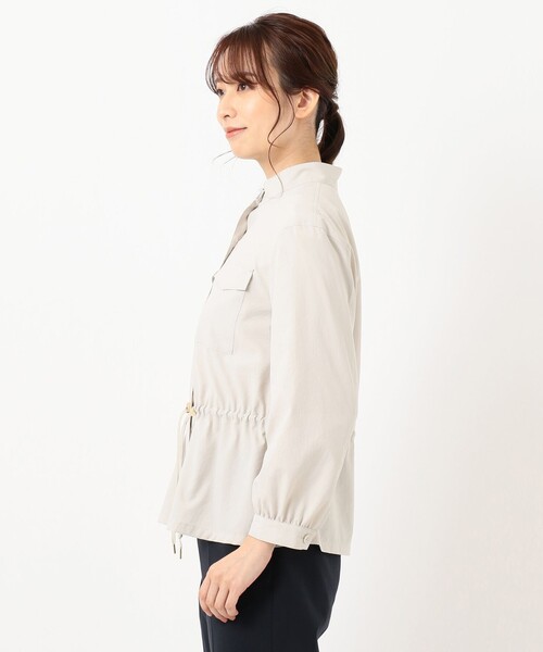 J.PRESS(ジェイプレス)の「【洗える】ソフトタイプライター ジャケット(ブルゾン・レディース・カーキ系/ベージュ系・T13/T15)」の10枚目の写真