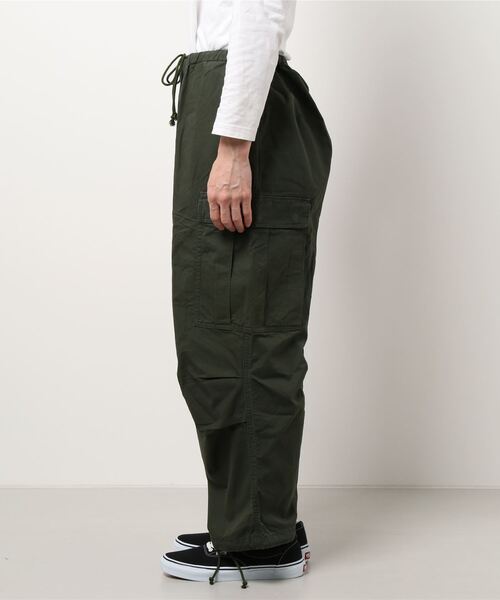 AOZORA（アオゾラ）の「AOZORA/アオゾラ 　ダンプカーゴパンツ（カーゴパンツ・メンズ・ブラック/オリーブ・MEDIUM/LARGE）」の7枚目の写真