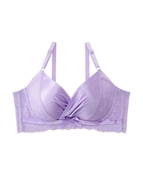 aimerfeel(エメフィール)の「サテン カシュクールレース 脇高 単品ブラジャー(ブラジャー・レディース・ブラック/ネイビー/ピンク/パープル/ライトグリーン/オフホワイト/サックスブルー/ピンク系その他/ベージュ/シルバーグレー/クリアグリーン/梅/モカ/ダークブルー/ライラック/ゴールド/桜/ライトイエロー/アクア/ミント/プラム/ピンク系1/イエロー系/ワイン/ブルー・B80/E70/B65/B75/E65/D65/D70/B70/C65/C70/D75/E80/E75/C75/D80/C80)」の14枚目の写真