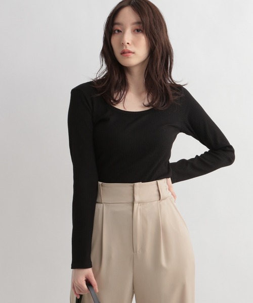 Andemiu（アンデミュウ）の「バックデザインカットソー948011（Tシャツ/カットソー・レディース・ブラック/ブラウン/オフホワイト・FREE）」の13枚目の写真