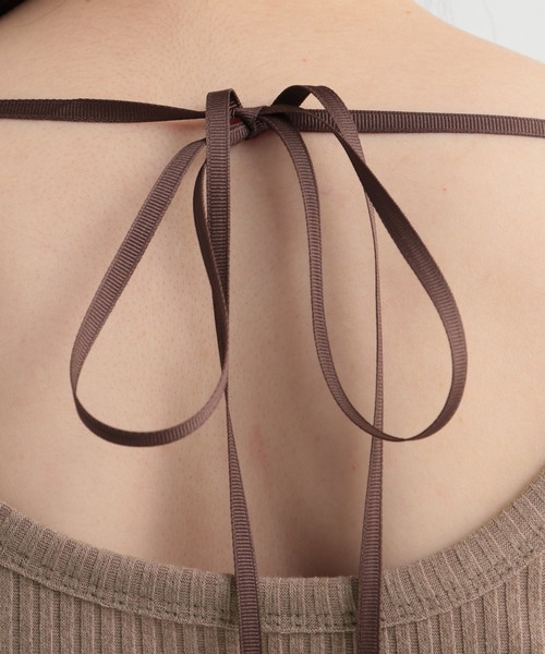 Andemiu（アンデミュウ）の「バックデザインカットソー948011（Tシャツ/カットソー・レディース・ブラック/ブラウン/オフホワイト・FREE）」の7枚目の写真