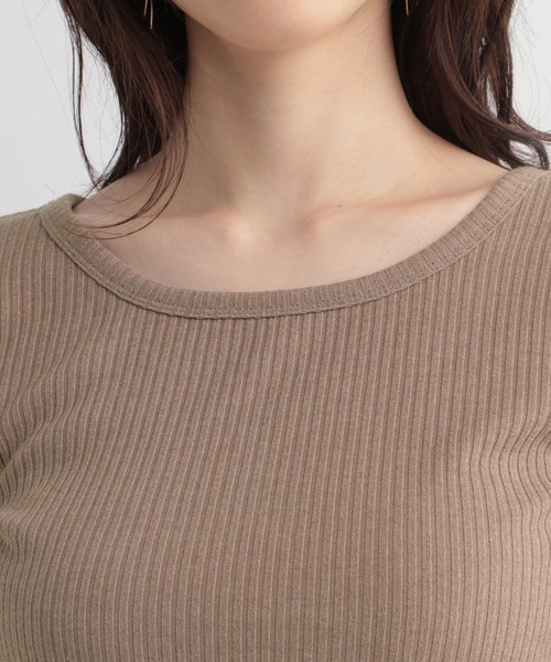 Andemiu（アンデミュウ）の「バックデザインカットソー948011（Tシャツ/カットソー・レディース・ブラック/ブラウン/オフホワイト・FREE）」の5枚目の写真