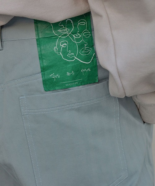 MIXSEVEN(ミックスセブン)の「パステルブルーデザインスラックス M9C1609【MIX SEVEN】(スラックス・メンズ・ライトブルー・S/M/L/XL)」の7枚目の写真