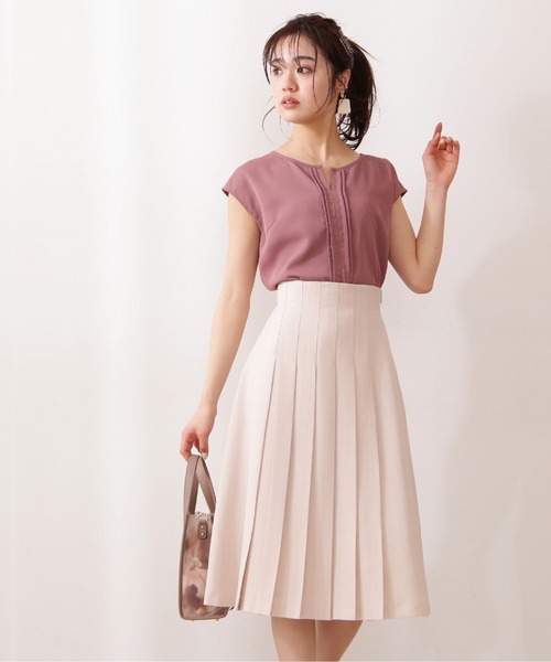 PROPORTION BODY DRESSING(プロポーションボディドレッシング)の「フロントタックスカート / 1211120505(スカート・レディース・ピンク系その他2/ダークベージュ/オフホワイト・SMALL/MEDIUM)」の22枚目の写真