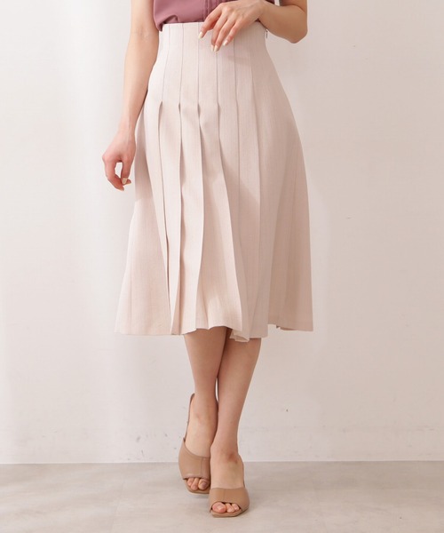 PROPORTION BODY DRESSING(プロポーションボディドレッシング)の「フロントタックスカート / 1211120505(スカート・レディース・ピンク系その他2/ダークベージュ/オフホワイト・SMALL/MEDIUM)」の11枚目の写真