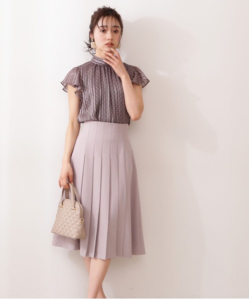 PROPORTION BODY DRESSING(プロポーションボディドレッシング)の「フロントタックスカート / 1211120505(スカート・レディース・ピンク系その他2/ダークベージュ/オフホワイト・SMALL/MEDIUM)」の15枚目の写真