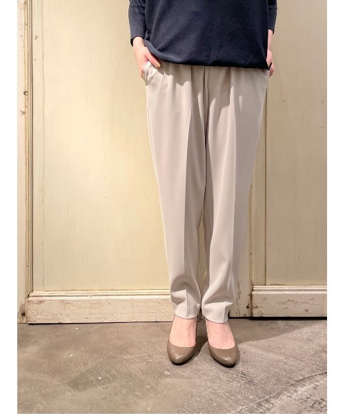 BEARDSLEY（ビアズリー）の「ダブルクロストラックパンツ（その他パンツ・レディース・ライトグレー/ネイビー・FREE）」の8枚目の写真