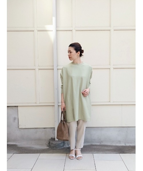 BEARDSLEY（ビアズリー）の「ダブルクロストラックパンツ（その他パンツ・レディース・ライトグレー/ネイビー・FREE）」の6枚目の写真