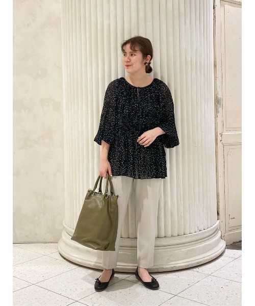 BEARDSLEY（ビアズリー）の「ダブルクロストラックパンツ（その他パンツ・レディース・ライトグレー/ネイビー・FREE）」の17枚目の写真