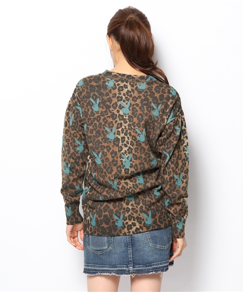 HYSTERIC GLAMOUR（ヒステリックグラマー）の「RABBITHEAD×LEO総柄 プルオーバー（ニット/セーター・レディース・ピンク系その他/ブルー系その他・FREE）」の5枚目の写真