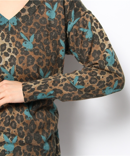 HYSTERIC GLAMOUR（ヒステリックグラマー）の「RABBITHEAD×LEO総柄 プルオーバー（ニット/セーター・レディース・ピンク系その他/ブルー系その他・FREE）」の8枚目の写真