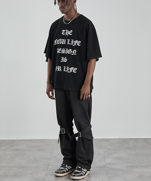 HARSH AND CRUEL(ハーシュアンドクルーエル)の「【Harsh and Cruel】Design Belt Work Pants HM211071007(カーゴパンツ・メンズ・ブラック・L/M/S)」の3枚目の写真