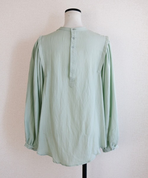 Marient（マリエント）の「ギャザースリーブバルーンBL（シャツ/ブラウス・レディース・ミント・FREE）」の6枚目の写真