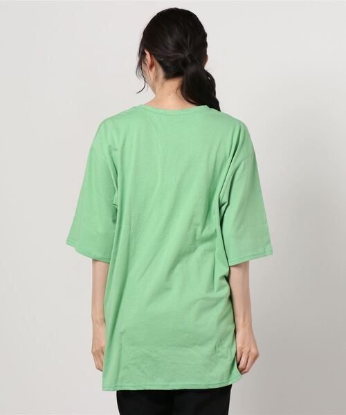 Figments（フィグメンツ）の「SUNBURNTロゴT（Tシャツ/カットソー・レディース・ブラック/グリーン・FREE）」の15枚目の写真