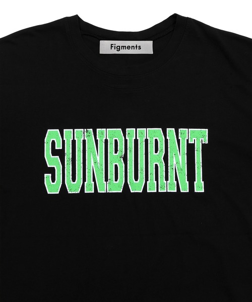 Figments（フィグメンツ）の「SUNBURNTロゴT（Tシャツ/カットソー・レディース・ブラック/グリーン・FREE）」の8枚目の写真