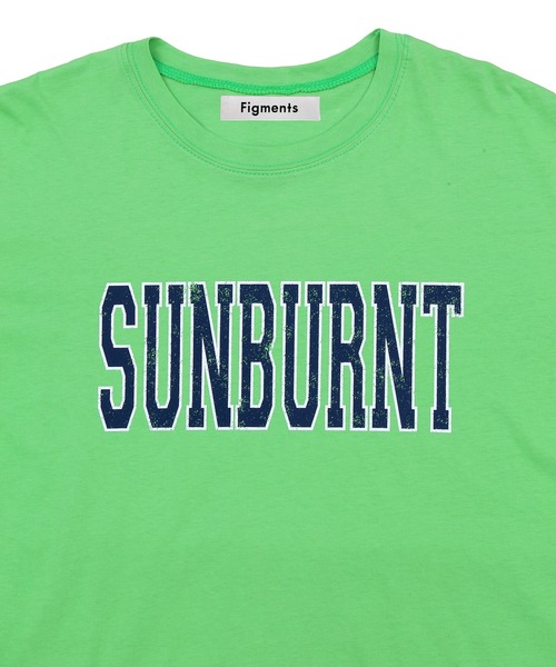 Figments（フィグメンツ）の「SUNBURNTロゴT（Tシャツ/カットソー・レディース・ブラック/グリーン・FREE）」の13枚目の写真