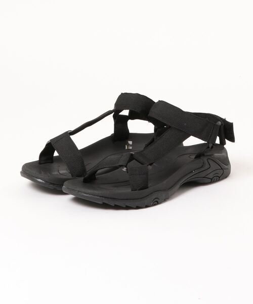 ehka sopo(エヘカソポ)の「ベルクロスポーツサンダル(サンダル・レディース・ラベンダー/ブラック/ベージュ・LARGE/MEDIUM)」の2枚目の写真