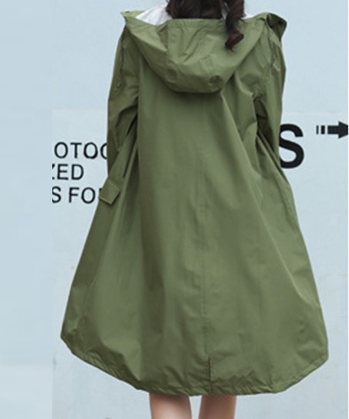 DAY CLOSET（デイ クローゼット）の「撥水フードレインコート+収納袋 2  