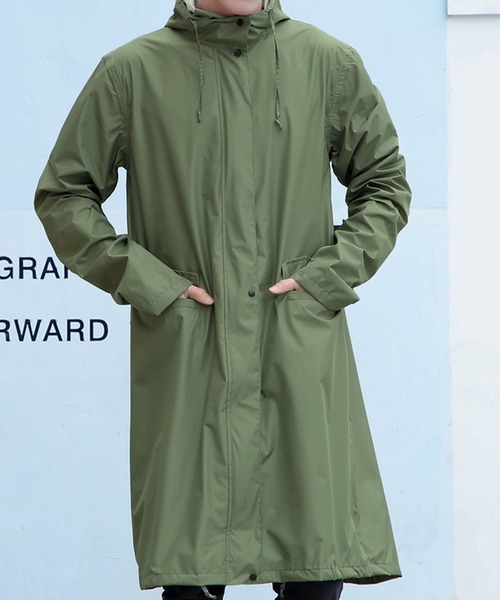 DAY CLOSET（デイ クローゼット）の「撥水フードレインコート+収納袋 2  