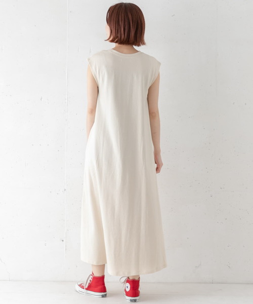 URBAN RESEARCH Sonny Label（アーバンリサーチサニーレーベル）の「ストライプジャガードAラインワンピース（ワンピース・レディース・チャコールグレー/オフホワイト/パープル・FREE）」の7枚目の写真