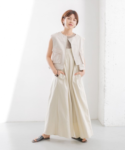 KBF（ケイビーエフ）の「ワイドタックサロペット（サロペット