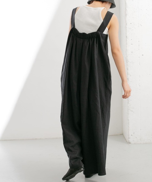 KBF（ケイビーエフ）の「ワイドタックサロペット（サロペット/オーバーオール・レディース・パープル系その他/ライトベージュ/ブラック・ONE）」の15枚目の写真