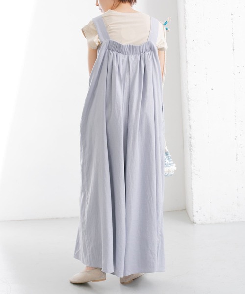 KBF（ケイビーエフ）の「ワイドタックサロペット（サロペット/オーバーオール・レディース・パープル系その他/ライトベージュ/ブラック・ONE）」の18枚目の写真