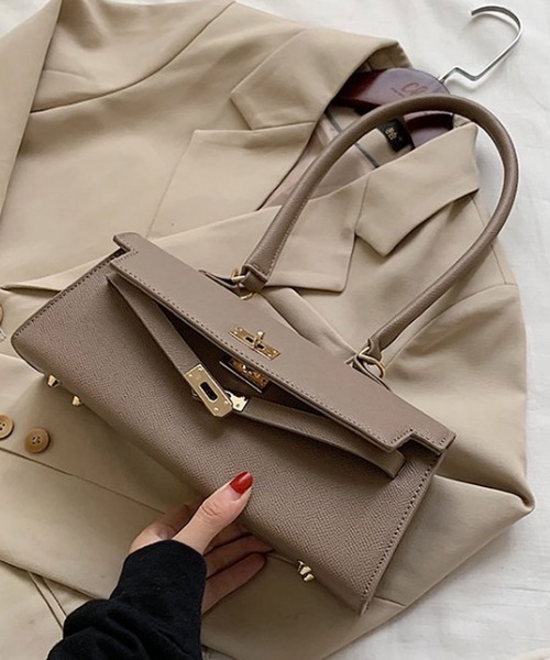 LUGG NAGG（ラグナグ）の「横長ワンハンドルショルダーバッグ（ショルダーバッグ・レディース・ホワイト/ブラック/カーキブラウン/ブラウン・FREE）」の4枚目の写真