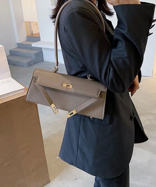 LUGG NAGG（ラグナグ）の「横長ワンハンドルショルダーバッグ（ショルダーバッグ・レディース・ホワイト/ブラック/カーキブラウン/ブラウン・FREE）」の10枚目の写真