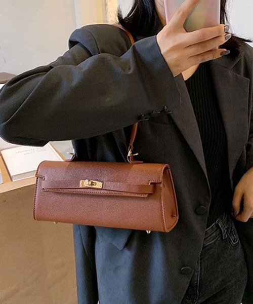 LUGG NAGG（ラグナグ）の「横長ワンハンドルショルダーバッグ（ショルダーバッグ・レディース・ホワイト/ブラック/カーキブラウン/ブラウン・FREE）」の8枚目の写真