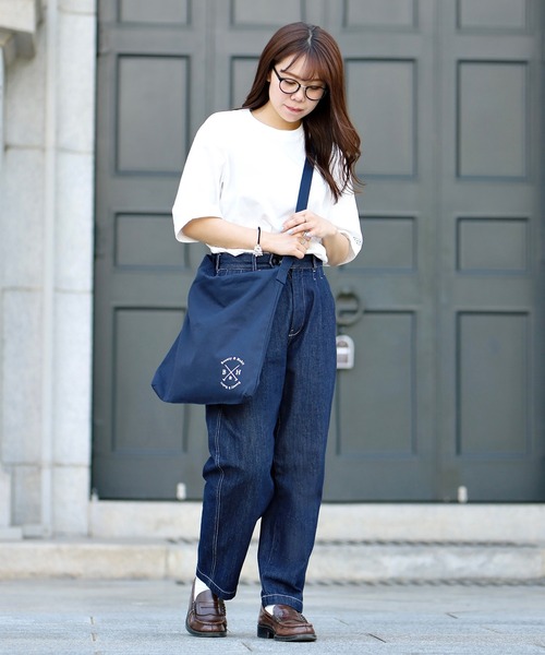 Beauty&Habit（ビューティアンドハビット）の「【Beauty＆Habit】キャンバスワンポイントロゴショルダーバッグ（ショルダーバッグ・メンズ・ブラック/ネイビー/グレー・FREE）」の15枚目の写真