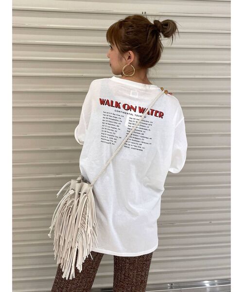 Ungrid(アングリッド)の「ツアーロゴルーズTee(Tシャツ/カットソー・レディース・オフホワイト/チャコールグレー/グリーン・FREE)」の9枚目の写真