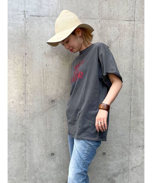 Ungrid(アングリッド)の「ツアーロゴルーズTee(Tシャツ/カットソー・レディース・オフホワイト/チャコールグレー/グリーン・FREE)」の11枚目の写真