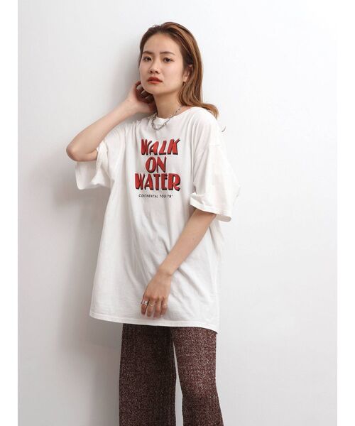 Ungrid(アングリッド)の「ツアーロゴルーズTee(Tシャツ/カットソー・レディース・オフホワイト/チャコールグレー/グリーン・FREE)」の17枚目の写真