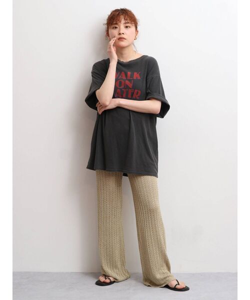 Ungrid(アングリッド)の「ツアーロゴルーズTee(Tシャツ/カットソー・レディース・オフホワイト/チャコールグレー/グリーン・FREE)」の20枚目の写真