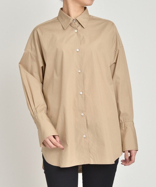 YANUK（ヤヌーク）の「バックボタンシャツ/BACK BUTTON SHIRT（シャツ/ブラウス・レディース・ベージュ/オリーブ/ホワイト・XS/S）」の3枚目の写真