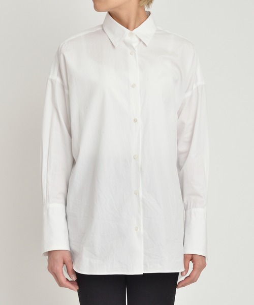 YANUK（ヤヌーク）の「バックボタンシャツ/BACK BUTTON SHIRT（シャツ/ブラウス・レディース・ベージュ/オリーブ/ホワイト・XS/S）」の2枚目の写真