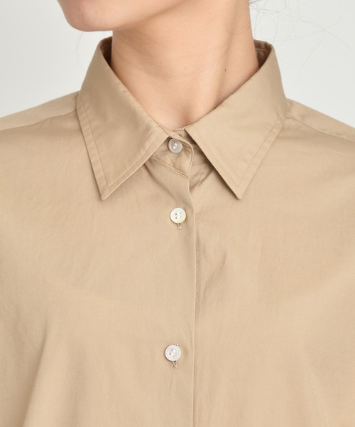 YANUK（ヤヌーク）の「バックボタンシャツ/BACK BUTTON SHIRT（シャツ/ブラウス・レディース・ベージュ/オリーブ/ホワイト・XS/S）」の14枚目の写真