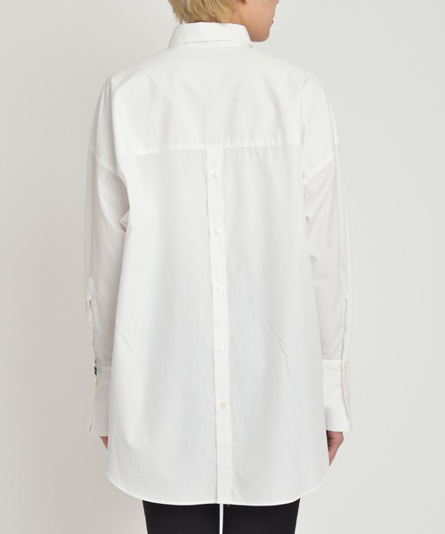 YANUK（ヤヌーク）の「バックボタンシャツ/BACK BUTTON SHIRT（シャツ/ブラウス・レディース・ベージュ/オリーブ/ホワイト・XS/S）」の6枚目の写真