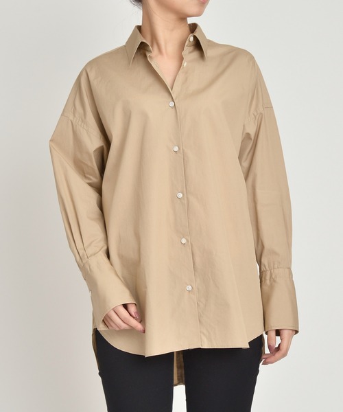 YANUK（ヤヌーク）の「バックボタンシャツ/BACK BUTTON SHIRT（シャツ/ブラウス・レディース・ベージュ/オリーブ/ホワイト・XS/S）」の11枚目の写真