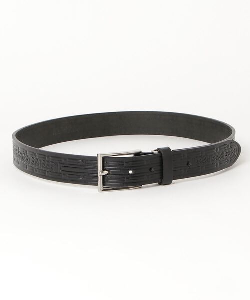 Wrangler(ラングラー)の「Wrangler/ラングラー 日本製 型押し レザーベルト(ベルト・メンズ・ブラック/ダークブラウン/ブラウン・FREE)」の8枚目の写真