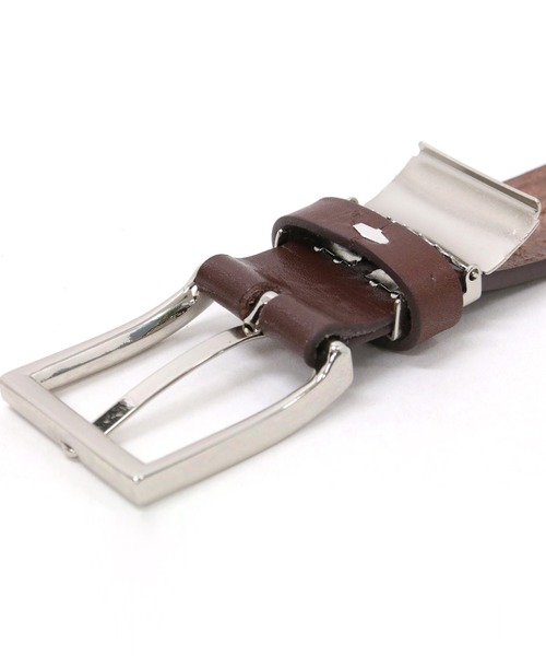 Wrangler(ラングラー)の「Wrangler/ラングラー 日本製 型押し レザーベルト(ベルト・メンズ・ブラック/ダークブラウン/ブラウン・FREE)」の13枚目の写真