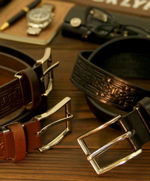 Wrangler（ラングラー）の「Wrangler/ラングラー 日本製 型押し レザー