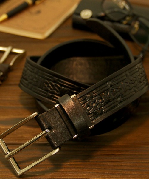 Wrangler（ラングラー）の「Wrangler/ラングラー 日本製 型押し レザー