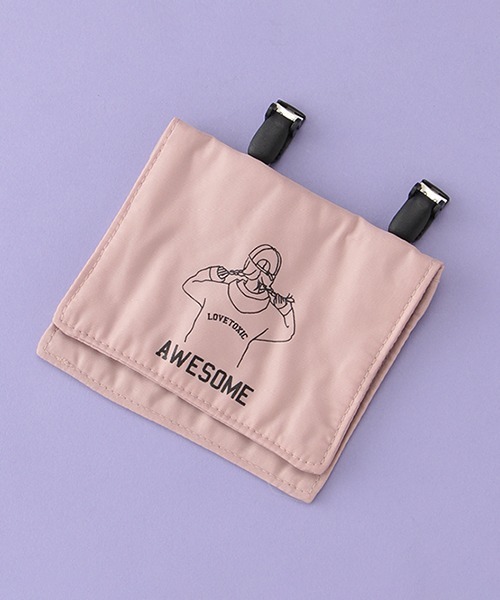 LOVETOXIC（ラブトキシック）の「クリップポケット（ポーチ・キッズ・ライトグリーン/アイボリー/ピンク/ブラック・FREE）」の4枚目の写真